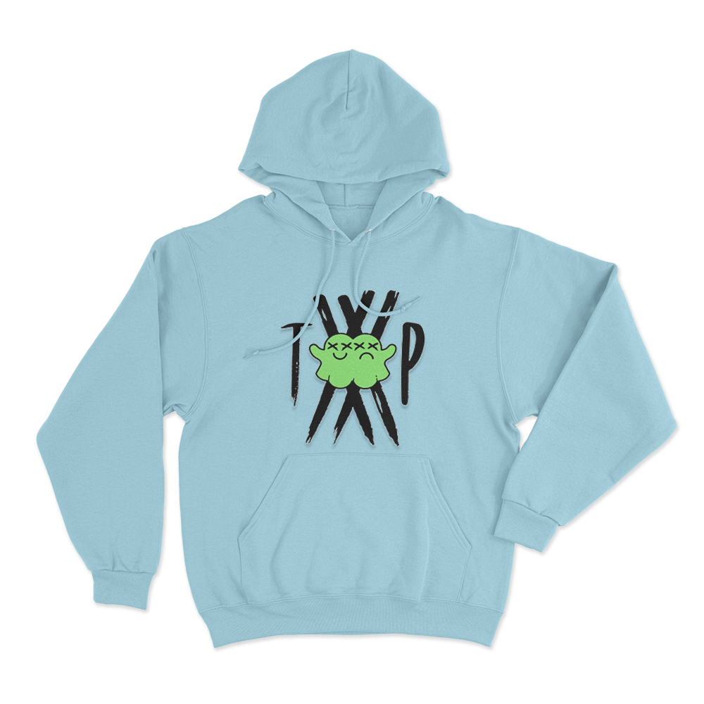 Twin Paranormal Ghost Logo Unisex Hoodie Sky Blue Twin Paranormal Ghost Logo Unisex Hoodie Sky Blue