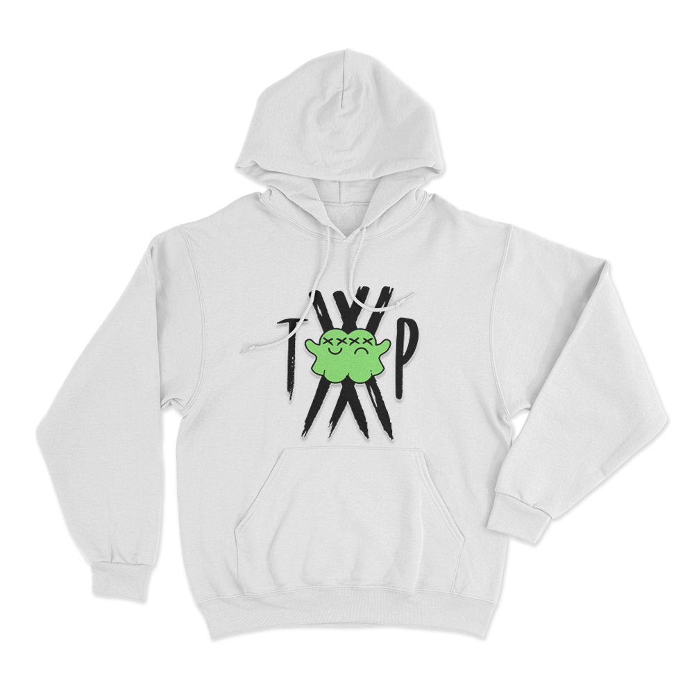 Twin Paranormal Ghost Logo Unisex Hoodie White Twin Paranormal Ghost Logo Unisex Hoodie White