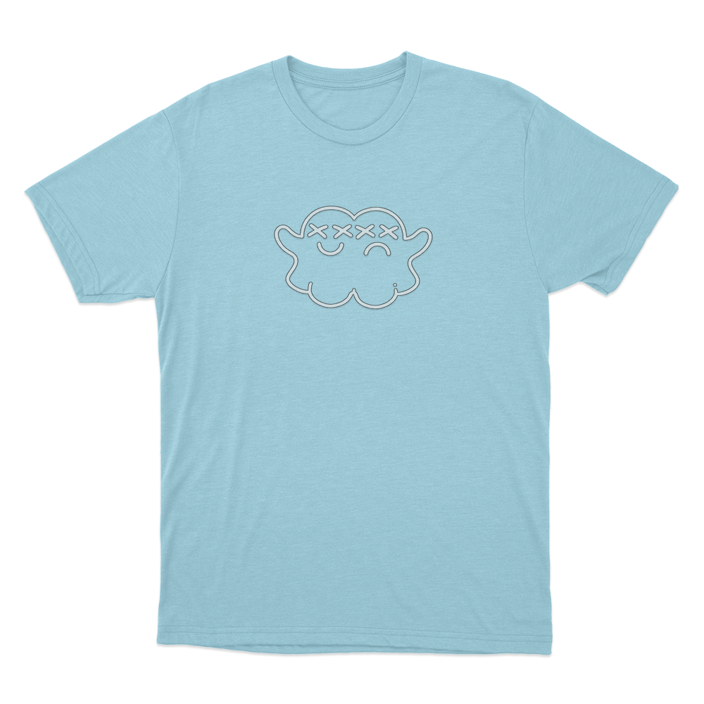 Twin Paranormal Ghost Outline Logo Unisex T Shirt Sky Blue Twin Paranormal Ghost Outline Logo Unisex T Shirt Sky Blue